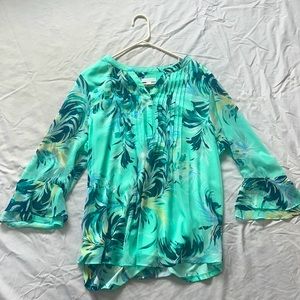 Charter Club women’s XL turquoise blouse